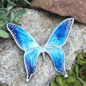 Tiffany pillangó- kék-ezüst