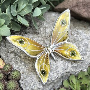 Alternative view of Tiffany pillangó - Sárga-ezüst