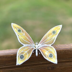 Tiffany pillangó - Sárga-ezüst